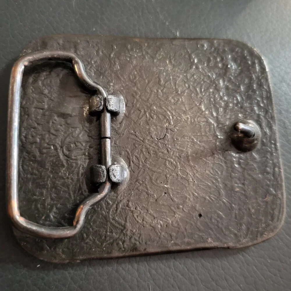 1970'S VINTAGE NATIVE AMERICAN END OF TRAIL BELTBUCKLE